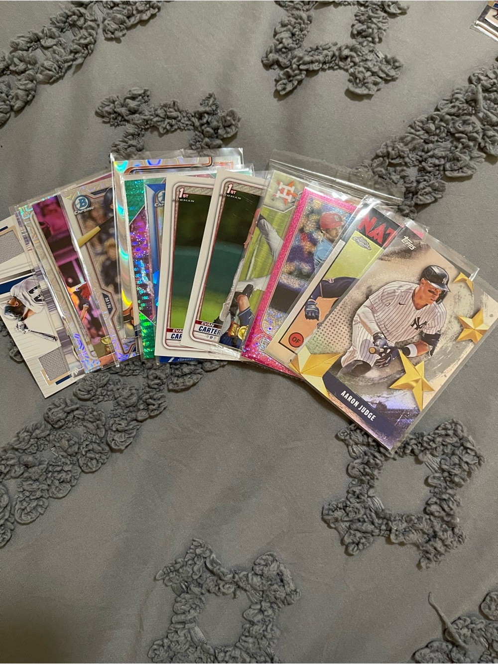 Baseball Trading Card Lot - Assorted Holographic and Refractor Cards